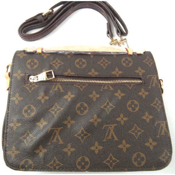Women's Monogram Brown Sling Bag Discover Sophistication Ideal for daily USE - Picture 6 of 7